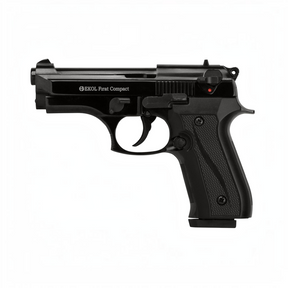 id-paintball Ekol Firat Compact Schreckschusspistole in Schwarz mit Metallgehäuse und ergonomischem Griff