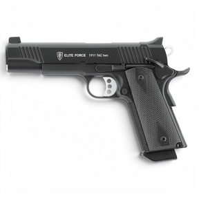 id-paintball Elite Force 1911 Tac Two GBB Airsoft-Pistole aus schwarzem Vollmetall mit Gas-Blowback-System