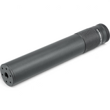 id-paintball Elite Force C4 Schalldämpfer-Attrappe aus schwarzem Aluminium für Airsoft mit M14x1 Linksgewinde