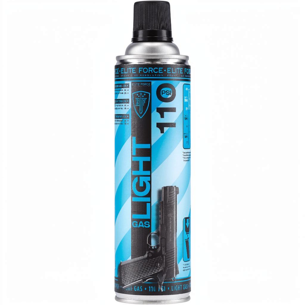 id-paintball Elite Force Light Gas 110 PSI Airsoft-Gas in einer 450 ml Dose für GBB-Kurzwaffen bei hohen Temperaturen