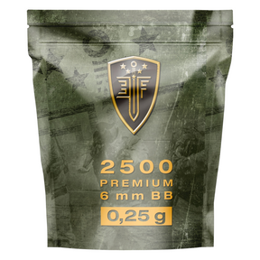 id-paintball Elite Force Premium Airsoft BBs 0,25 g im 2.500 Stück Zip-Beutel mit olivgrünem Camouflage-Design