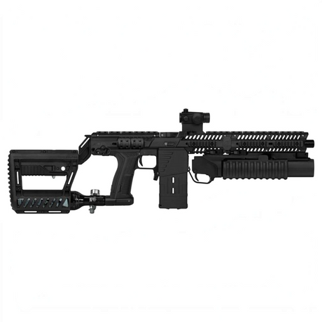 id-paintball Planet Eclipse EMEK EMF100 Gen. 3 Paintball Markierer in Schwarz mit Magfed-System und taktischem Design