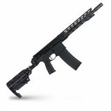 id-paintball Planet Eclipse EMF200 MagFed Markierer in Schwarz mit M-Lok Handschutz und S63 Tactical Lauf