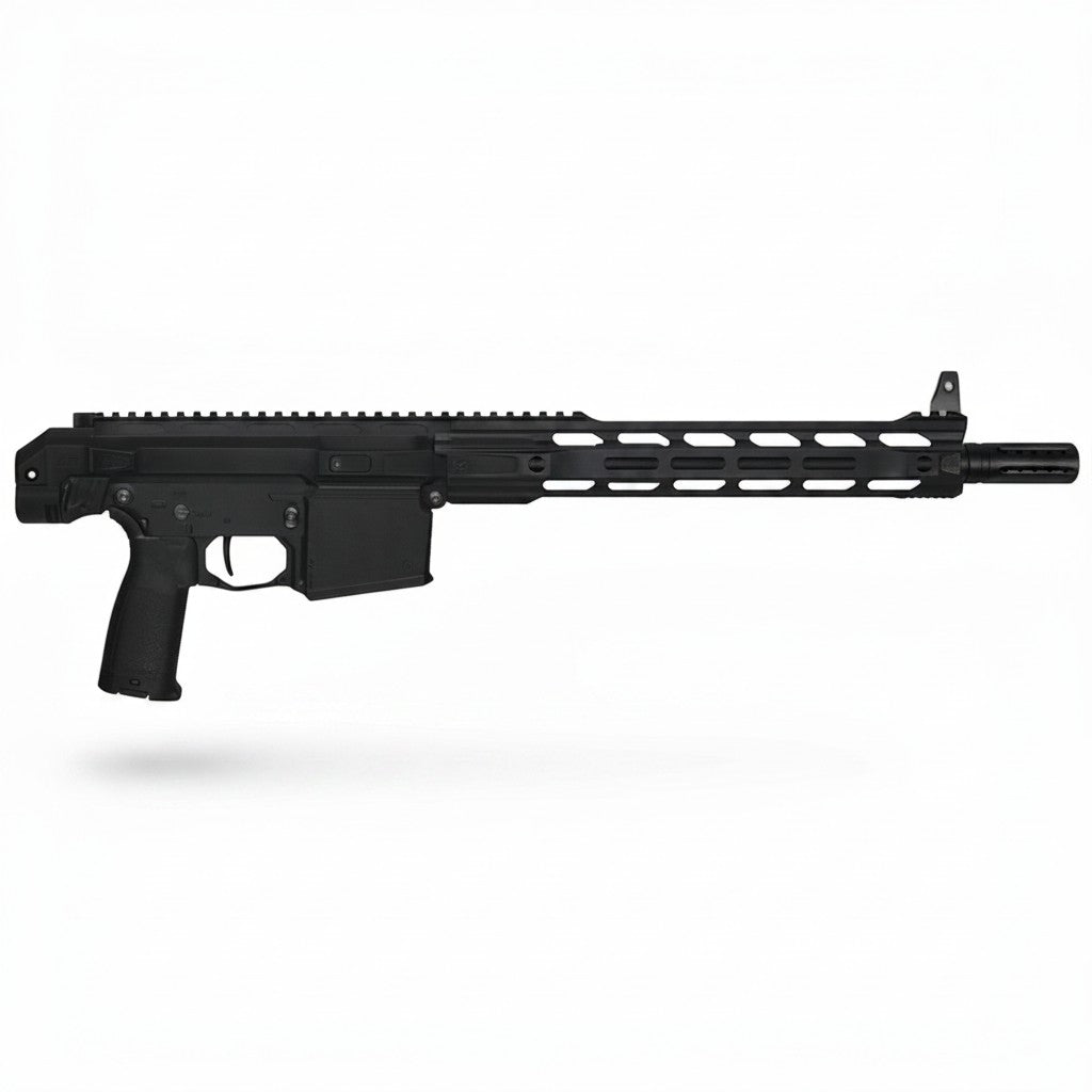 id-paintball Planet Eclipse EMF200 MagFed Markierer in Schwarz mit M-Lok Handschutz und Picatinny-Schiene
