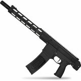 id-paintball Planet Eclipse EMF200 MagFed Markierer in Schwarz mit M-Lok Handschutz und 16 Zoll S63 Tactical Lauf