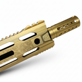 id-paintball Planet Eclipse EMF200 Scroll Markierer mit goldenem M-LOK Handschutz und detaillierter Gravur