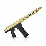 id-paintball Planet Eclipse EMF200 Scroll MagFed Markierer in limitierter Gold-Schwarz-Optik mit M-LOK Handschutz