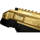id-paintball Planet Eclipse EMF200 Scroll Markierer in limitierter Gold-Schwarz-Optik mit detaillierter Gravur