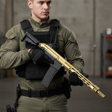 id-paintball Planet Eclipse EMF200 Scroll MagFed Markierer in limitierter Gold-Schwarz-Optik mit M-LOK Handschutz