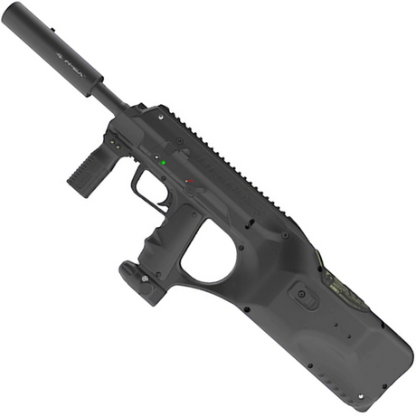 id-paintball Empire BT Dfender Paintball-Markierer in Schwarz mit integriertem Hopper und Apex2-Lauf