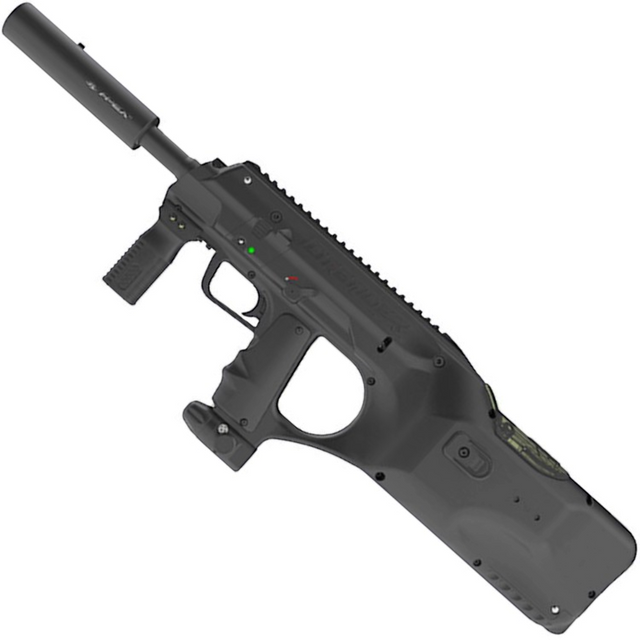 id-paintball Empire BT Dfender Paintball-Markierer in Schwarz mit integriertem Hopper und Apex2-Lauf