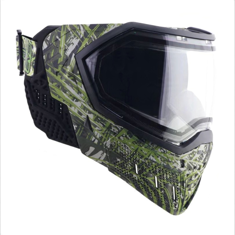 id-paintball Empire EVS Lurker LE Paintball-Maske mit grünem Camo-Muster, Thermalglas und schwarzem Rahmen