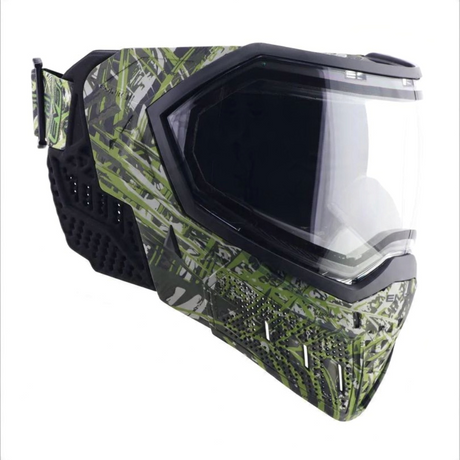 id-paintball Empire EVS Lurker LE Paintball-Maske mit grünem Camo-Muster, Thermalglas und schwarzem Rahmen
