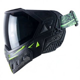 id-paintball Empire EVS Paintball Maske in Schwarz mit grünem Akzent, Thermalglas und verstellbarem Maskenband