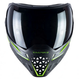 id-paintball Empire EVS Paintball Maske in Schwarz und Neongrün mit großem Thermalglas für weites Sichtfeld