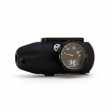 id-paintball Empire Mini GS Axe 2 Pro ASA Regulator in mattem Schwarz mit integriertem 300-psi-Manometer