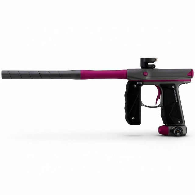 id-paintball Empire Mini GS Paintball Markierer in Dust Grey und Dust Pink mit 14-Zoll Lauf und gummiertem Frontgriff