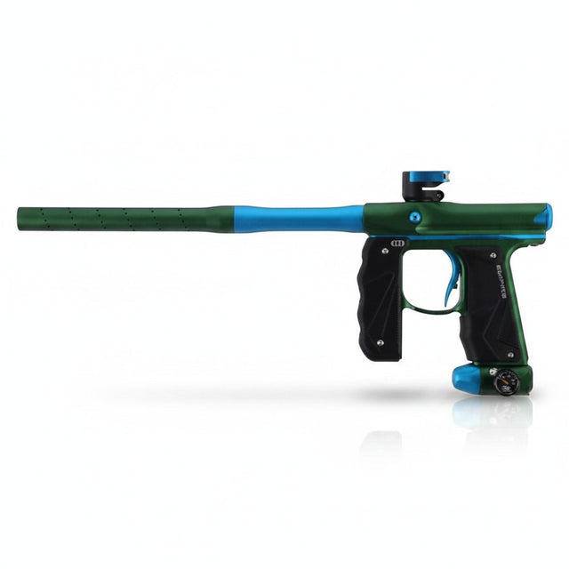 id-paintball Empire Mini GS Paintball Markierer in Dust Green und Dust Aqua mit gummiertem Griff und 14-Zoll Lauf