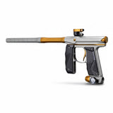 id-paintball Empire Mini GS Paintball Markierer in Dust Silver und Dust Gold mit 14 Zoll Lauf und gummiertem Griff.