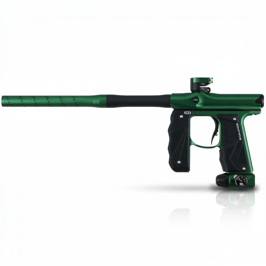 id-paintball Empire Mini GS Paintball Markierer in Dust Green und Dust Black mit 14-Zoll Lauf und gummiertem Griff