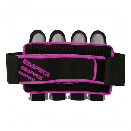 id-paintball Empire Omega 4-Pod Battlepack in Schwarz mit pinken Akzenten und belüftetem Netzrücken für Paintball