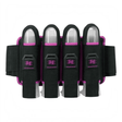 id-paintball Empire Omega 4-Pod Battlepack in Schwarz mit pinken Akzenten und Stretch-Auswurfsystem für Paintball
