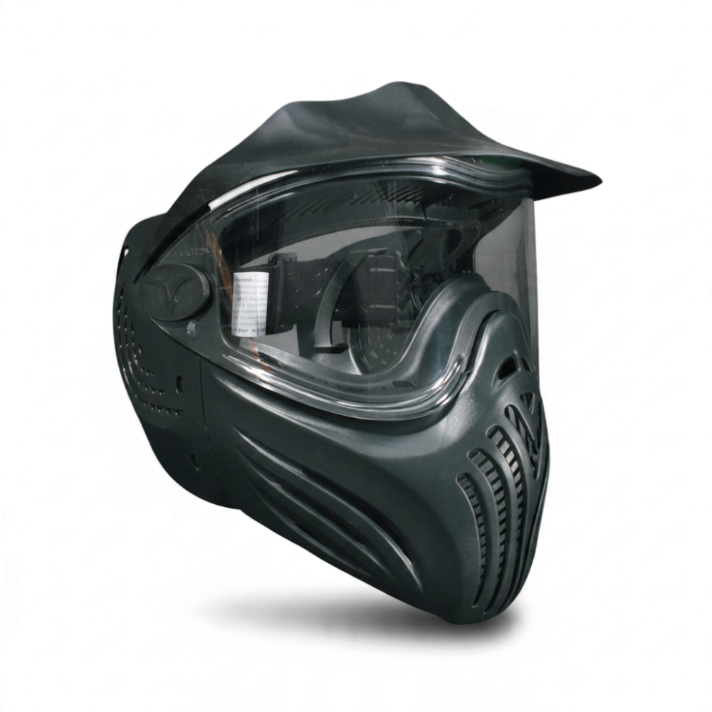 id-paintball Empire Vents Helix Paintball-Maske in Schwarz mit klarem Single-Glas und robustem Hartplastik-Gehäuse