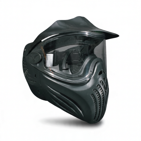 id-paintball Empire Vents Helix Paintball-Maske in Schwarz mit klarem Single-Glas und robustem Hartplastik-Gehäuse