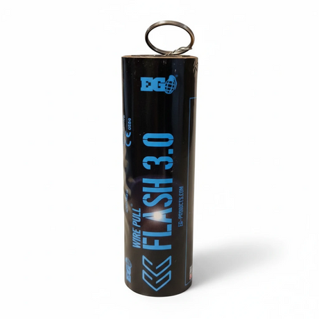 id-paintball Enola Gaye Wire Pull Flashbang 3.0 Blendgranate mit Ringzünder in schwarzer zylindrischer Form