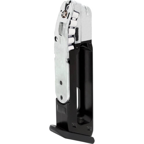 id-paintball Ersatzkettenmagazin für GLOCK 17 Gen5 4,5 mm Diabolo CO2 Pistole aus Metall und schwarzem Kunststoff