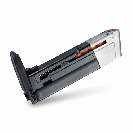 id-paintball Ersatzmagazin für Walther PPQ M2 T4E Kaliber .43 mit Platz für 8 Schuss und integrierter CO2-Kapsel