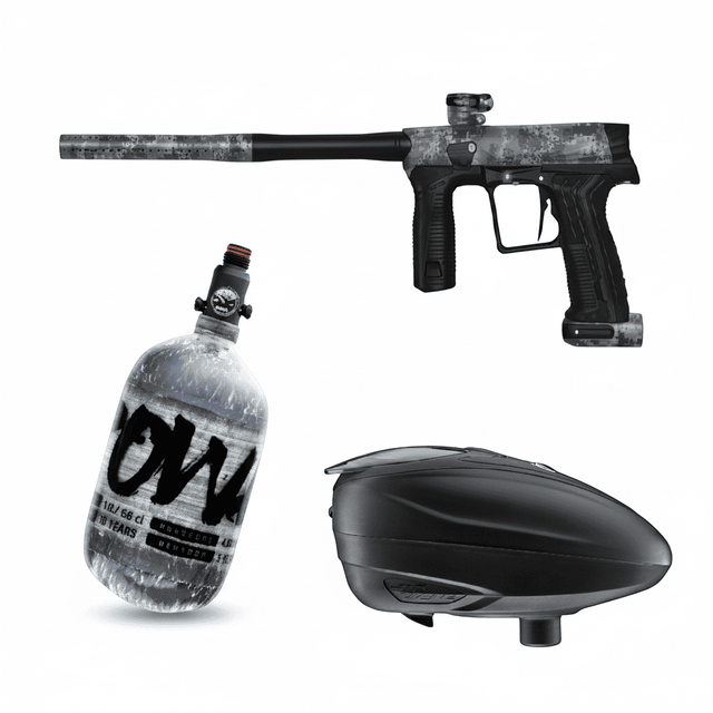 id-paintball Planet Eclipse ETHA 3 Paintball-Set in Urban HDE mit DYE Rotor LT-R Hopper und PowAir Carbon HP-System