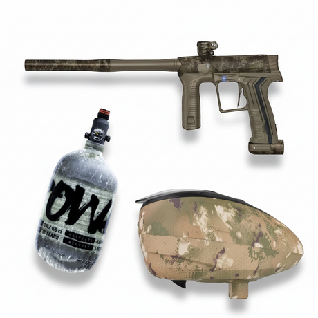 id-paintball Planet Eclipse ETHA 3 Paintball-Set in HDE Earth mit DYE Rotor LT-R Hopper und PowAir Carbon HP-System
