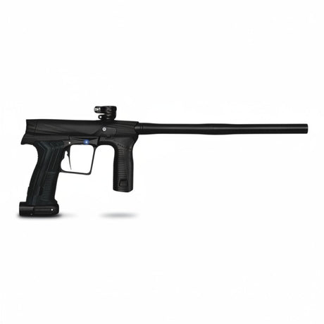 Schwarzer Planet Eclipse ETHA3 Paintball-Markierer mit schlauchlosem Design und Blade-Trigger in der Seitenansicht
