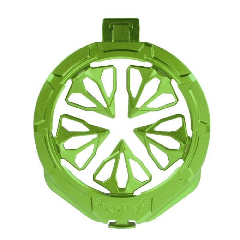 id-paintball HK Army EVO Pro Speedfeed in Lime Green aus Aluminium mit federbelasteten Fingern für Paintball-Hopper