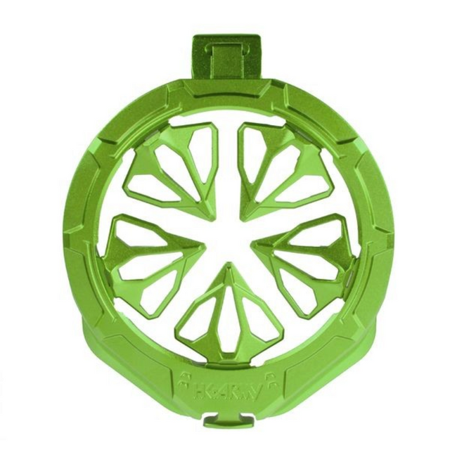 id-paintball HK Army EVO Pro Speedfeed in Lime Green aus Aluminium mit federbelasteten Fingern für Paintball-Hopper