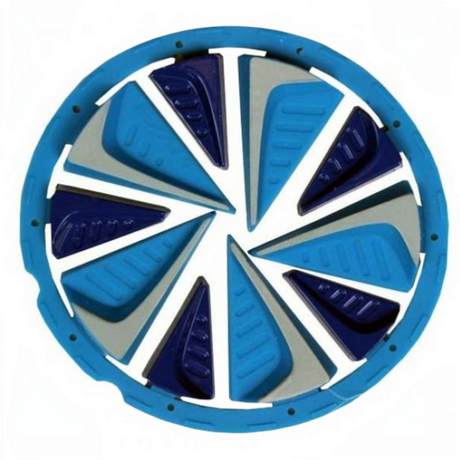 id-paintball Exalt Fast Feed für Dye Rotor R1 und LTR Loader in Blau und Grau mit flexiblen Gummifingern