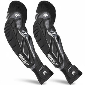 id-paintball Exalt FreeFlex Ellenbogenschoner in Schwarz mit Quad-Core-Polsterung für Paintball-Schutz