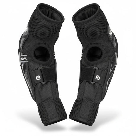 id-paintball Exalt FreeFlex Ellenbogenschoner in Schwarz mit atmungsaktiver Polsterung für Paintball-Spieler