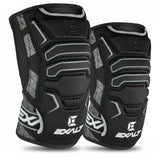 id-paintball Exalt FreeFlex Knieschoner in Schwarz mit ergonomischer Memory-Foam-Polsterung für Paintball