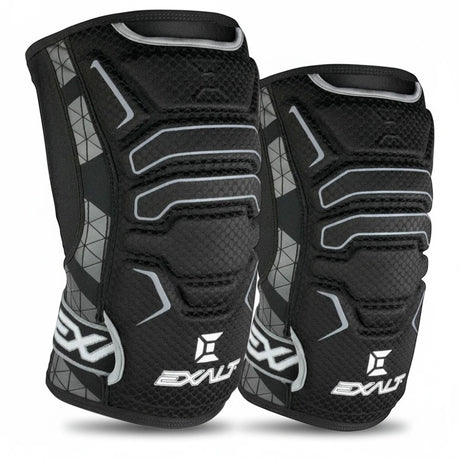 id-paintball Exalt FreeFlex Knieschoner in Schwarz mit ergonomischer Memory-Foam-Polsterung für Paintball