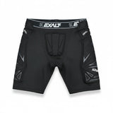 id-paintball Exalt FreeFlex Paintball Slide Short in Schwarz mit Polsterung an Hüfte und Oberschenkeln
