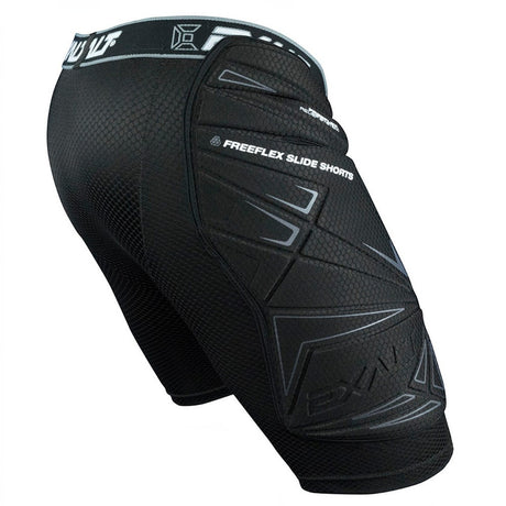 id-paintball Exalt FreeFlex Paintball Slide Short in Schwarz mit schützenden Polstern an Hüfte und Oberschenkeln