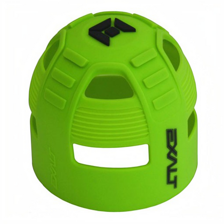 id-paintball Exalt Tank Grip aus neongrünem Gummi für Paintball-Flaschen mit rutschfester Struktur