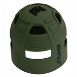 id-paintball Exalt Tank Grip aus olivgrünem Gummi für Paintball-Flaschen mit rutschfester Struktur