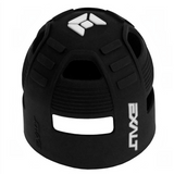 id-paintball Exalt Tank Grip aus schwarzem Gummi für Paintball-Flaschen mit rutschfester Struktur und Logo