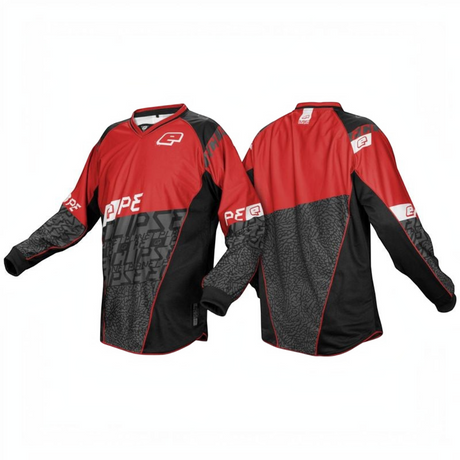 id-paintball Planet Eclipse FANTM Jersey in Fire Rot aus leichtem Polyester mit Zero-Padding und Sublimationsdruck