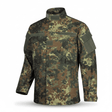 id-paintball US Uniform Feldjacke in Flecktarn aus robustem Ripstop-Baumwollgewebe mit Klett-Brusttaschen