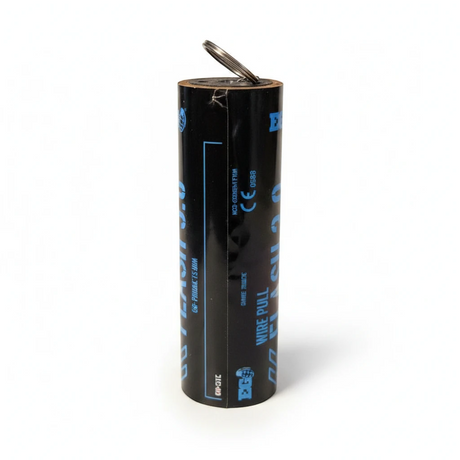 id-paintball Enola Gaye Flashbang 3.0 Blendgranate mit Ringzünder in schwarzer zylindrischer Form für Airsoft