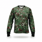 id-paintball Flecktarn Camo Paintball Jersey mit Polsterung an Schultern und Brust für optimalen Schutz